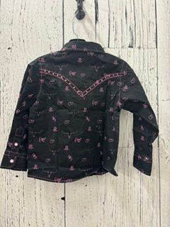 Pink &amp; Black Branding Irons Western Shirt