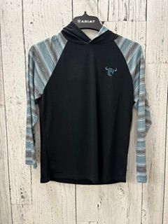Youth Raglan Hoodie-Slate blue