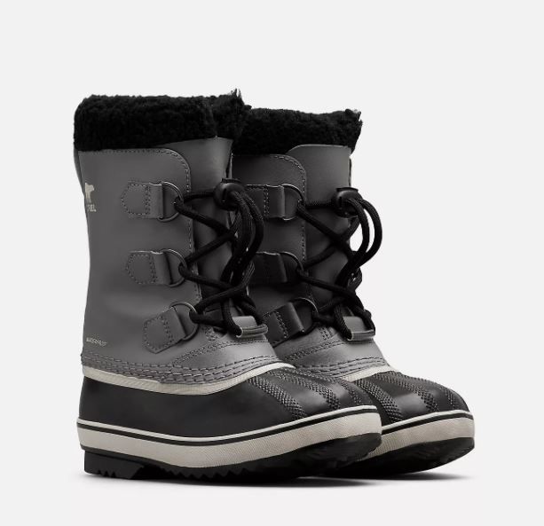 YOOT PAC™ TP Youth Waterproof Boot, Color: Quarry, Black, Size: 3