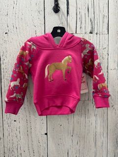 Horse Flowers Raglan Fleece Hoodie