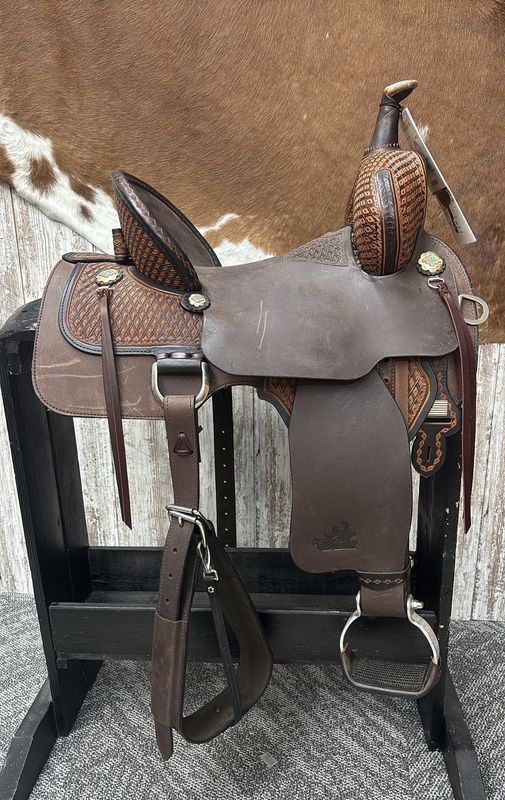14.5" Circle Y Josey Cash Money Barrel Saddle