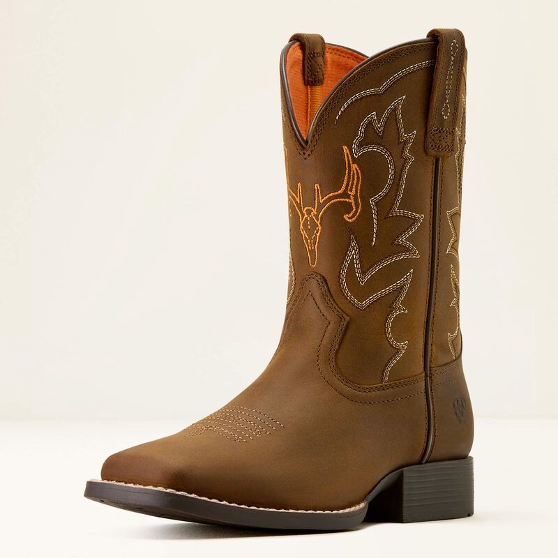 Deer Ridge Youth Wide Square Toe Western Boot