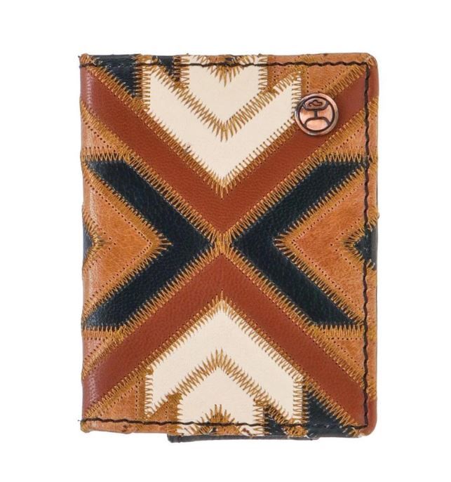 "Montezuma" Hooey Bifold Money Clip w/ Patchwork