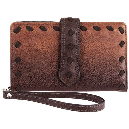 Justin Slim Wallet w/ Whip Stitch