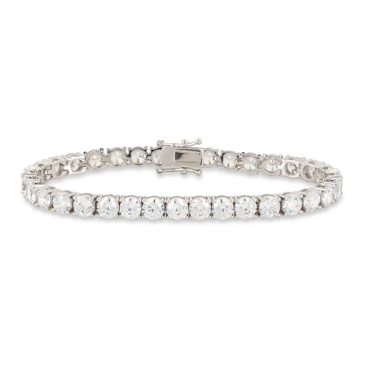 Kelly Herd Clear Stone Large Tennis Bracelet