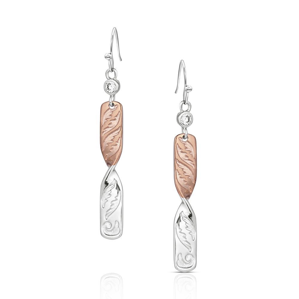 Flatland Twister Dangle Earrings