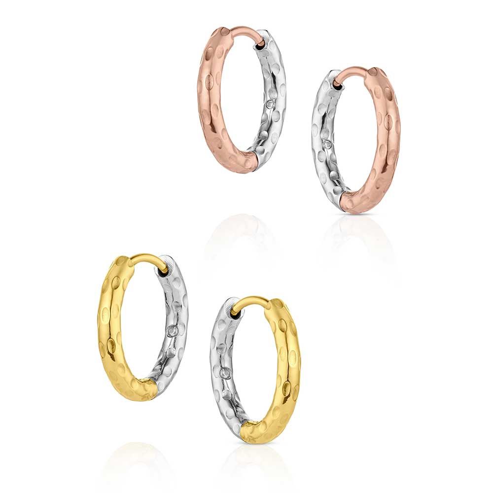 Sun and Moon Hoop Earring Set