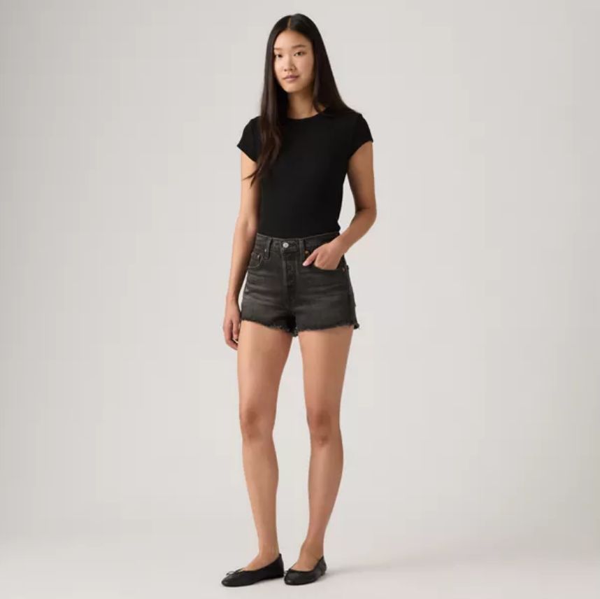 501® Original Fit High Rise Women's Shorts, Color: Hit Escape, Size: 24