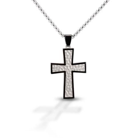 Kelly Herd Silver Cross Necklace