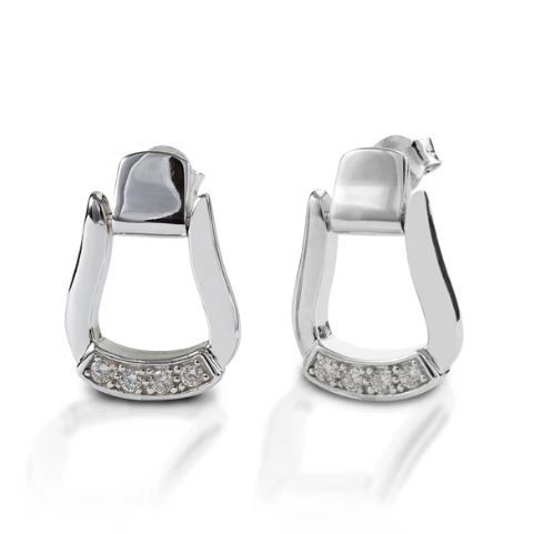 Kelly Herd Oxbow Stirrup Post Back Earrings - Sterling Silver