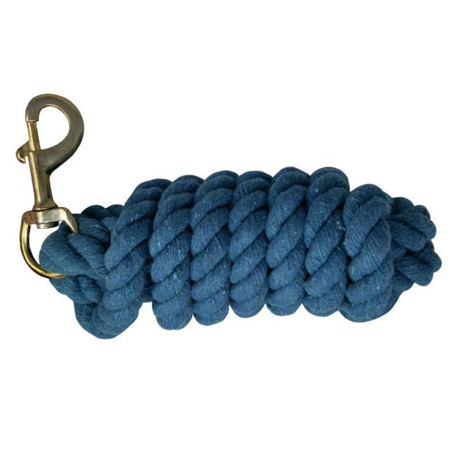 10' Cotton Lead Rope with Brass Snap