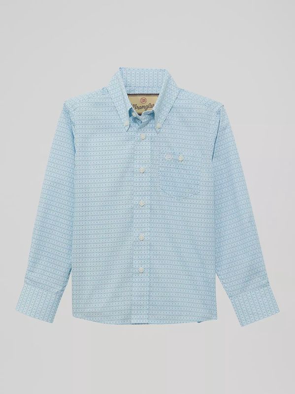 Boy's Classic Button-Down Print Shirt