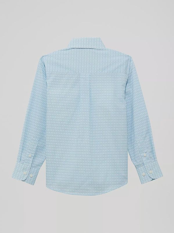 Boy's Classic Button-Down Print Shirt