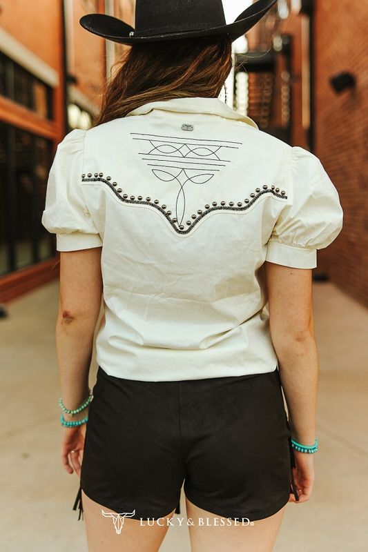 The Ivory Stud Top