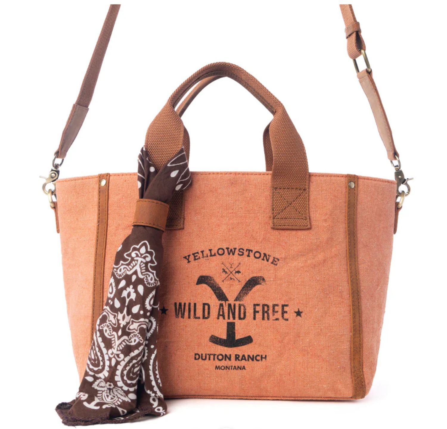 Yellowstone Echo Valley Amber Crossbody Bag with Scarf