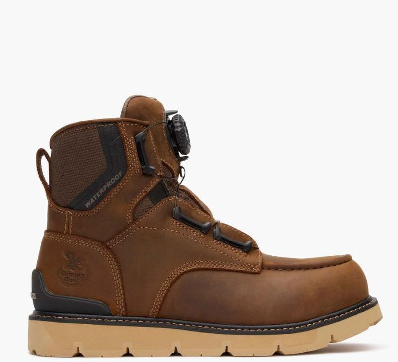Georgia Boot Carbon Flex 6" BOA® Waterproof Carbon Toe Moc-Toe Work Boot