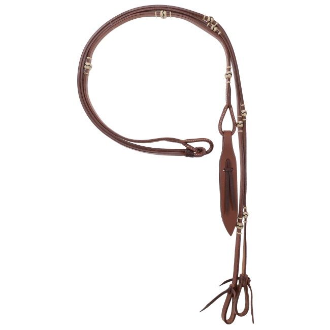 Flat Leather Romal Reins, 8'