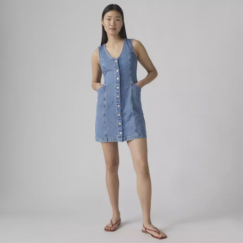 Vianna Vest Dress: A Little Hazy Dress