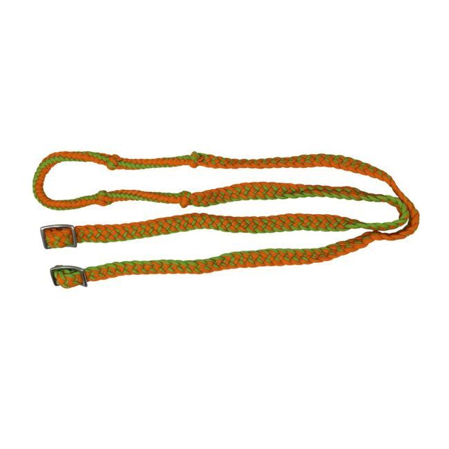Braided Nylon Barrel Reins with Easy Grip Knots, 7'