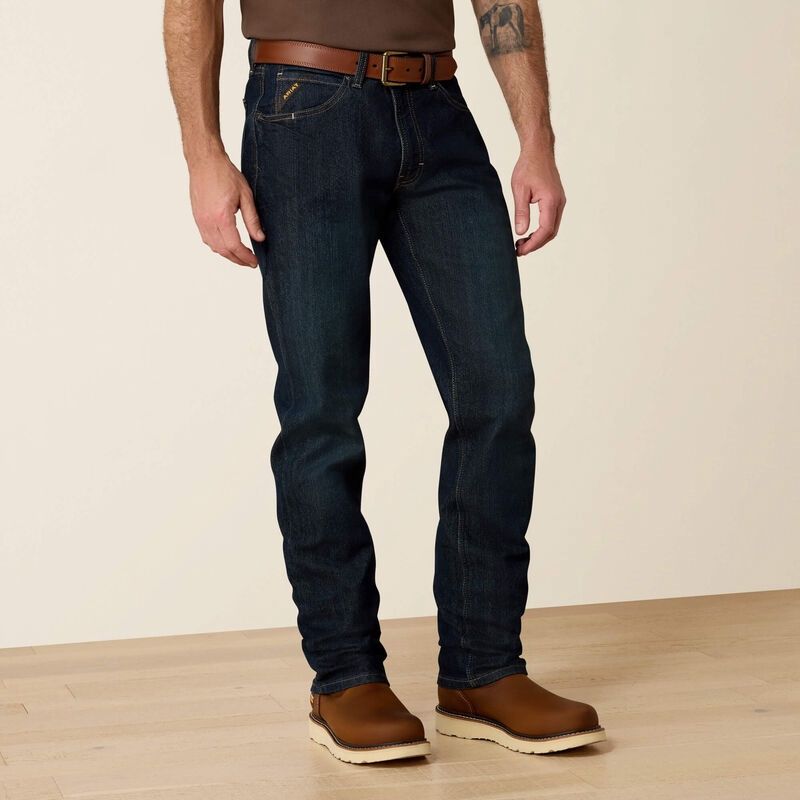 Rebar M4 Relaxed DuraStretch Stackable Straight Leg Jean