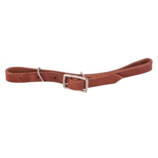 Harness Leather Fully Adjustable All Leather Curb Strap