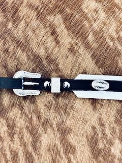 Hat Band Black w/ conchos