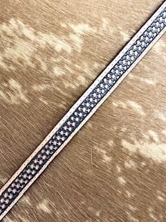 Leather Hat Band Basket-Weave