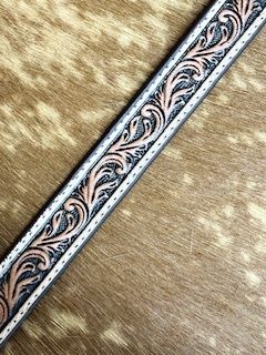 Leather Tooled Hat Band