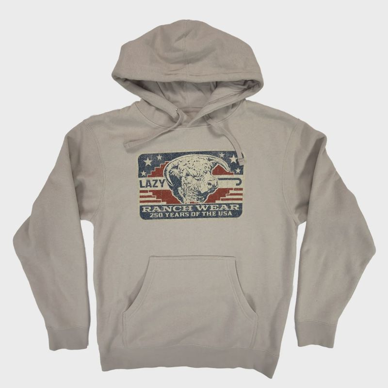 Lazy J Ranch Freedom Hoodie - Smoke