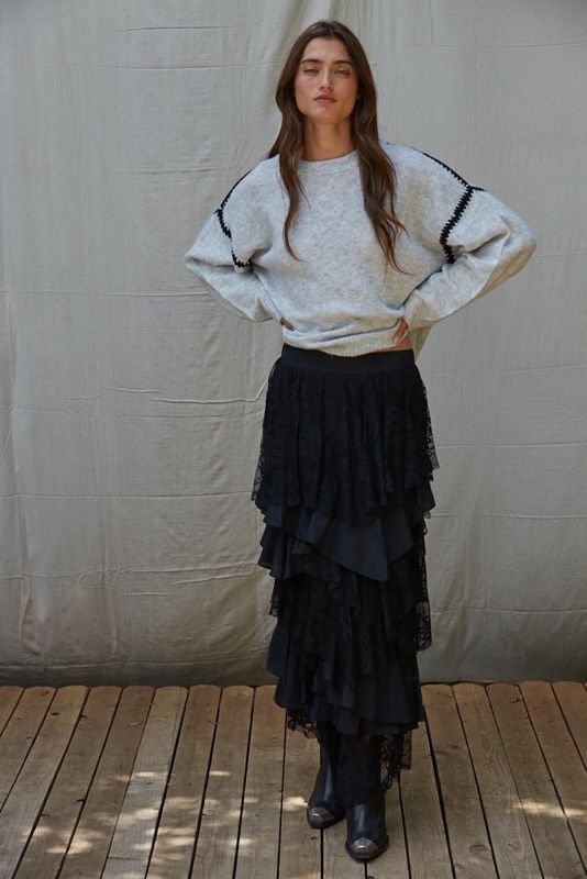 Light Heather Grey Sweater