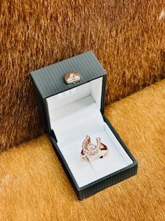 RDANGLE Horse-Shoe Ring/Rose Gold