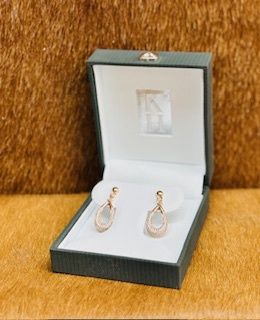 Rose Gold Teardrop Earrings