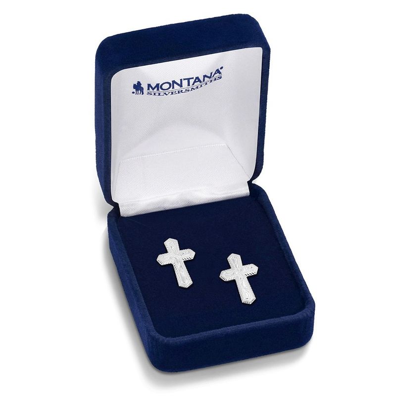 Steadfast Faith Cross Earrings