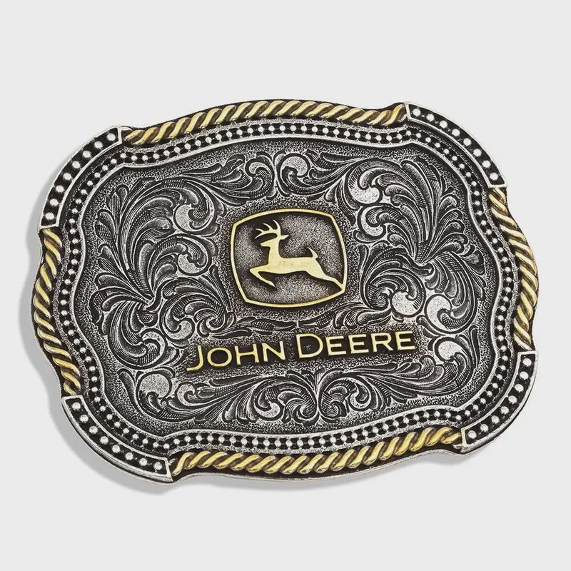 John Deere Scalloped Duo Attitude Buckle