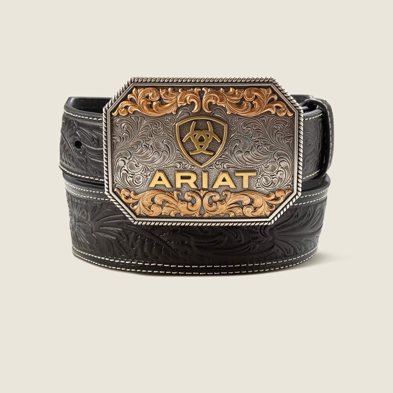 Floral Tooled Taper Belt