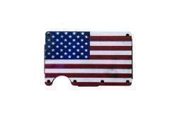 3D Mens Money Clip American Flag Multicolor