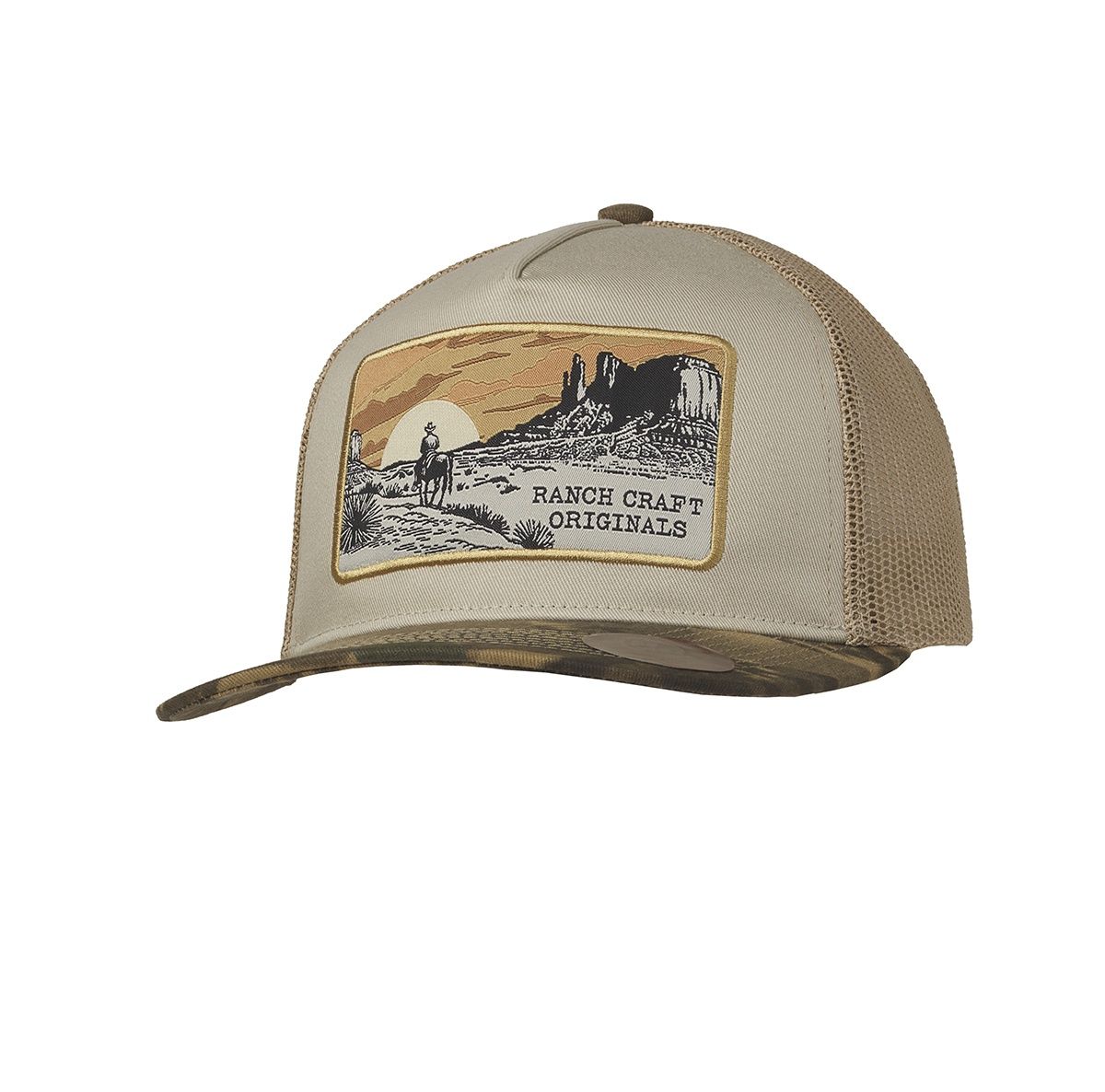 Ranch Craft Originals Mens Snap Back Cap Desert Camo Tan