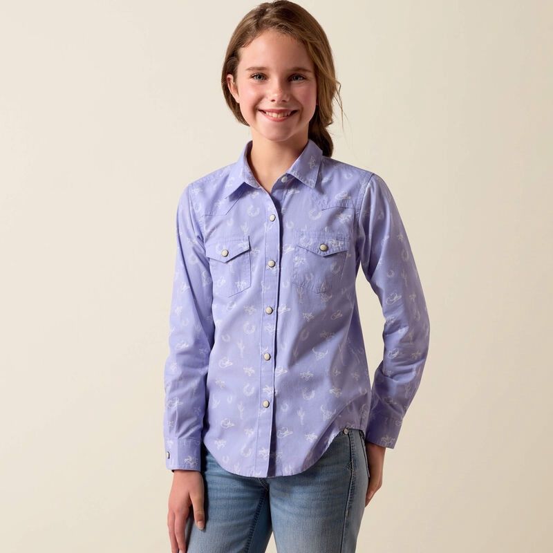 Girls Western Motifs Shirt