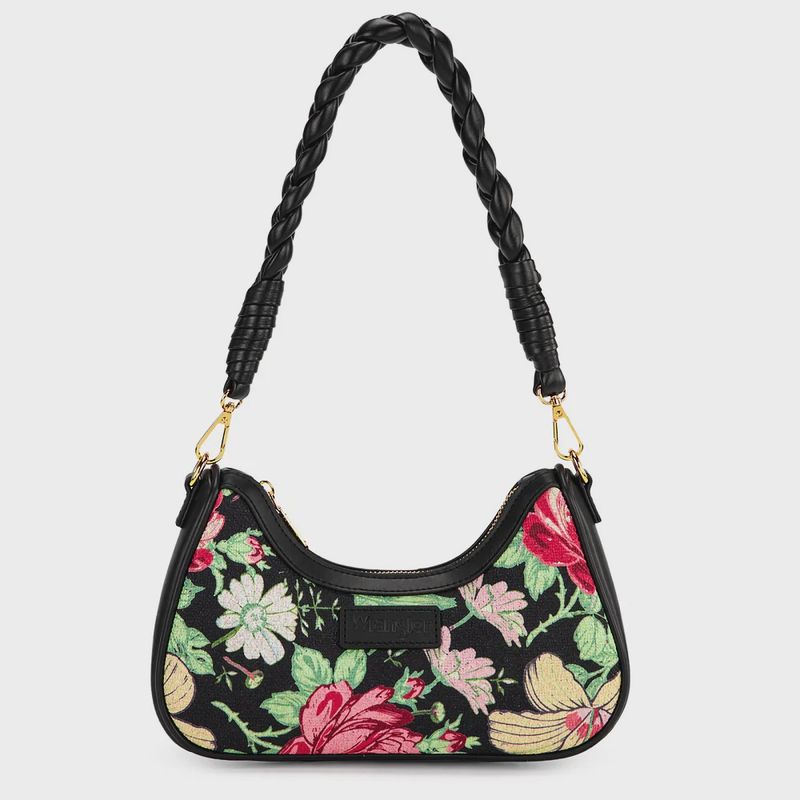 Wrangler Floral Print Braided Hobo Bag