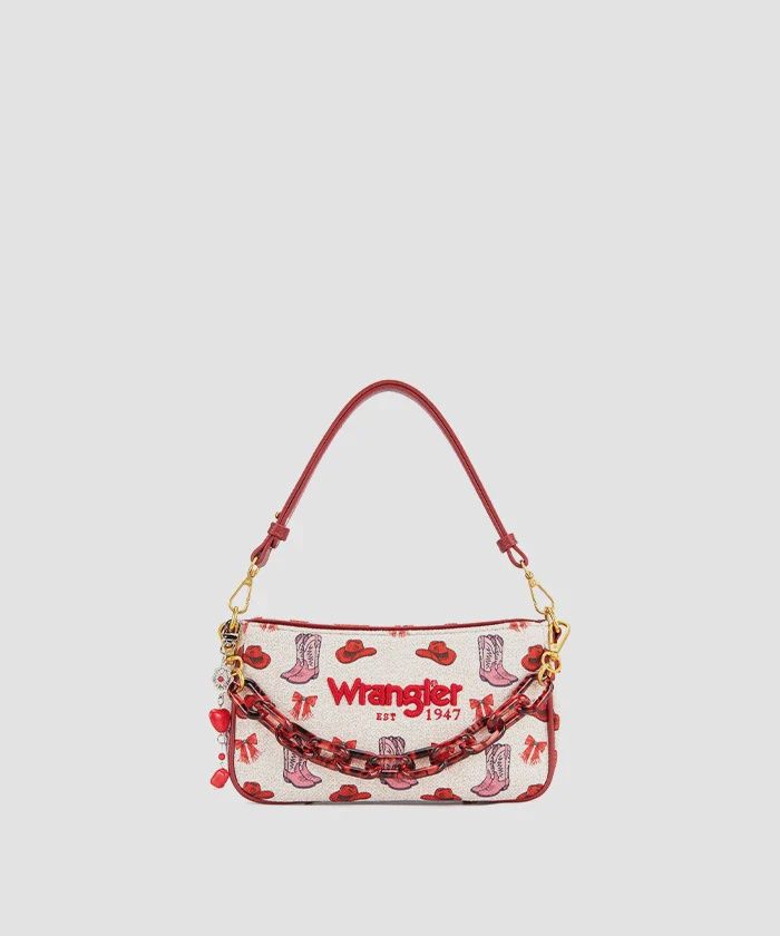 Wrangler Rodeo Icons Western Baguette Shoulder Bag