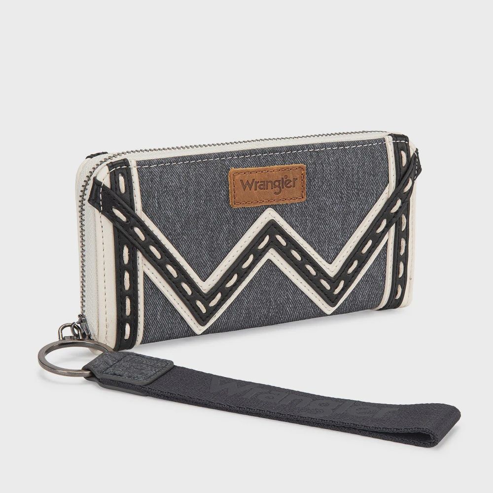 Wrangler Western Chevron Contrast Stitch RFID Wallet