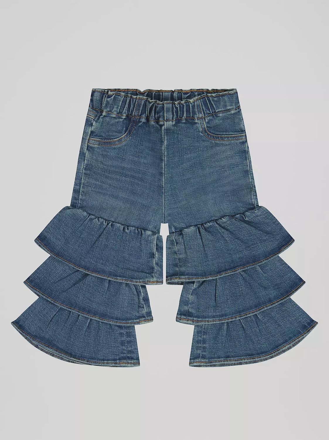 Little Girl's Tiered Flare Jean