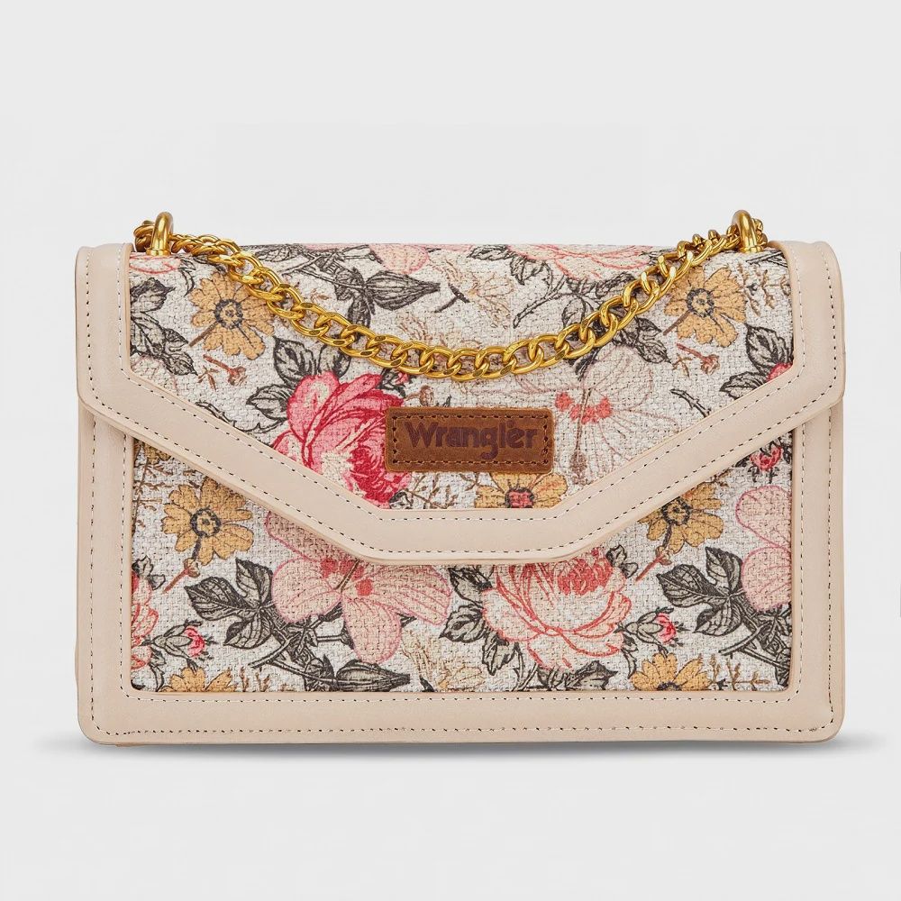Wrangler Floral Print Chain Crossbody Bag