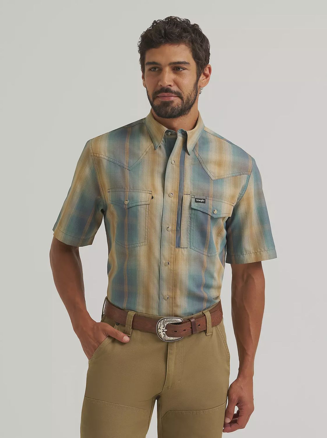 Wrangler All Terrain Gear Men's Performance Plaid Shirt