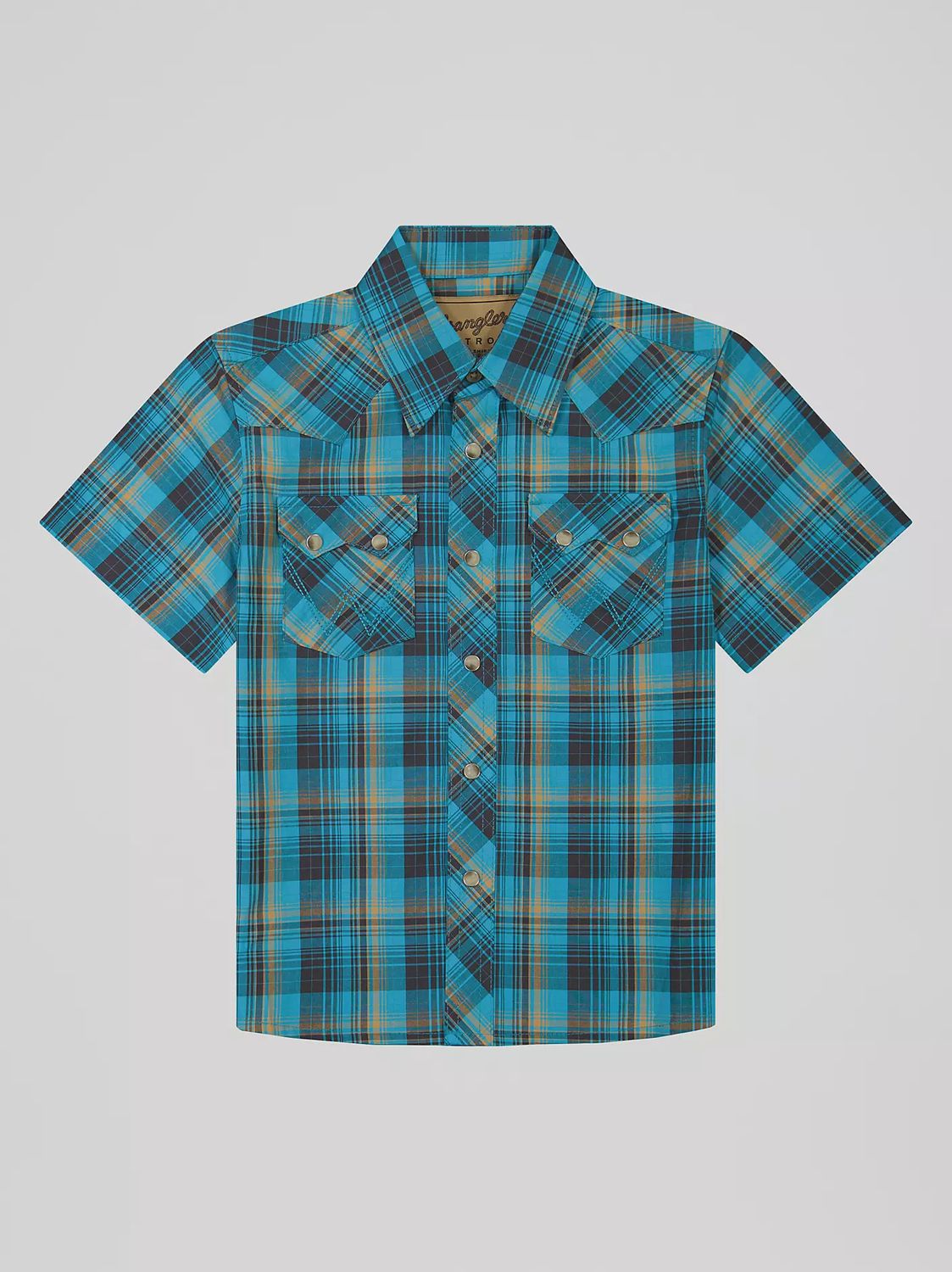 Boy's Wrangler RetroÂ® Short Sleeve Western Snap Shirt