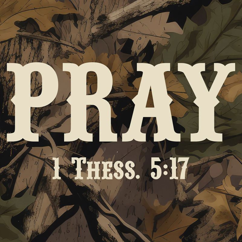 30 oz Stainless Steel Mug With Handle Pray Camo
