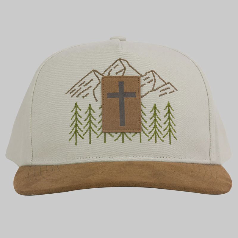 Faux Suede Cross Patch Cap