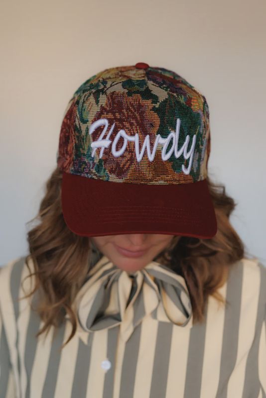 HOWDY TAPESTRY TRUCKER HAT