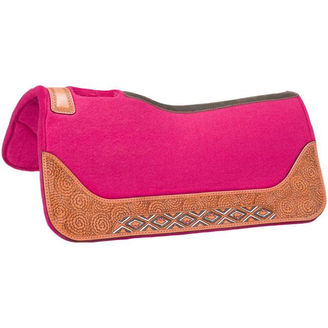 Tough1 Dahlias &amp; Diamonds Saddle Pad, 28"X28" X 1" Thick