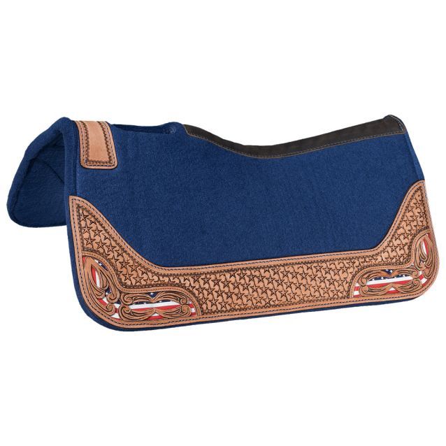 Tough1 Americana Saddle Pad, 28"X28" X 1" Thick